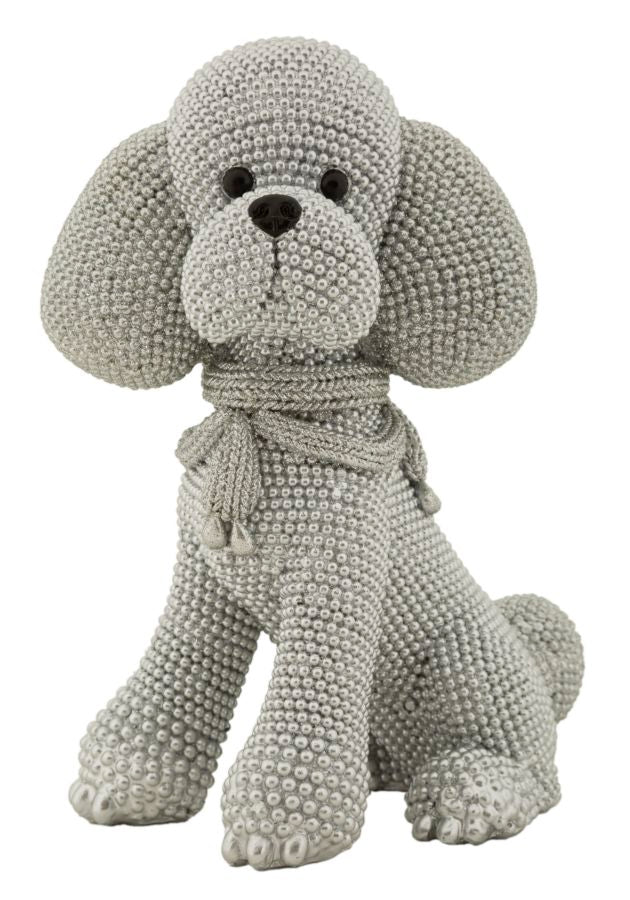 Chien Caniche Argenté