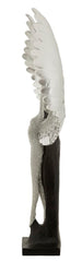 Statue en argent avec ailes