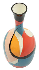 Vase en résine géométrique multicolore