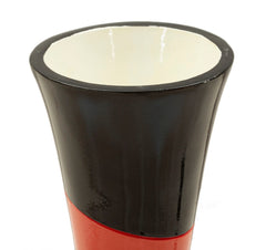 Vase en résine géométrique multicolore
