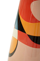 Vase en résine Rubic moderne géométrique multicolore