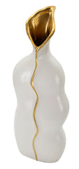 Vase sinueux détail doré