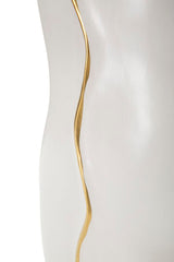 Vase sinueux détail doré