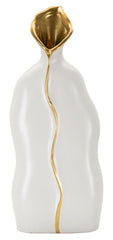 Vase sinueux orné de détails dorés