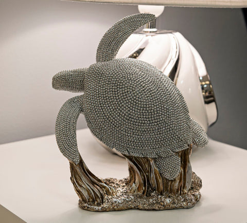 Estatua decorativa de tortuga estilo contemporáneo