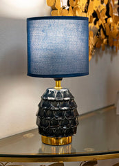 Lampe de chevet Pigny base bleue