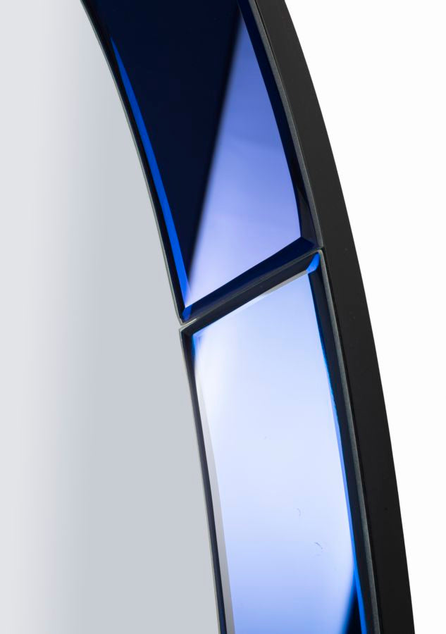 OSLO BLUE WALL MIRROR CM 55X2X150 ( INSIDE MIRROR SIZE CM 42,5x137,5)