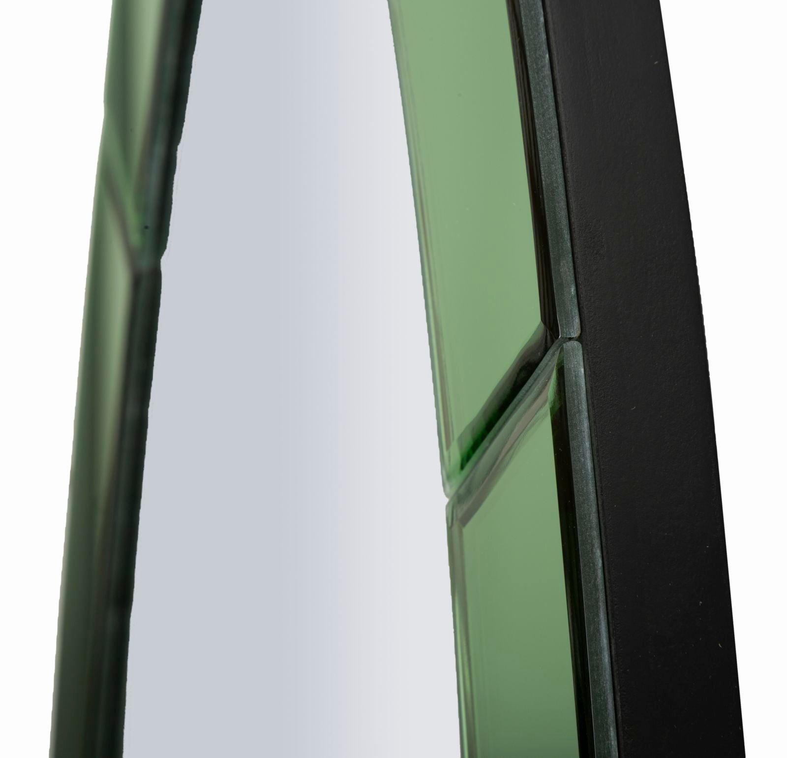 OSLO WALL MIRROR GREEN CM 55X2X150 ( INSIDE MIRROR SIZE CM 42,5x137,5)