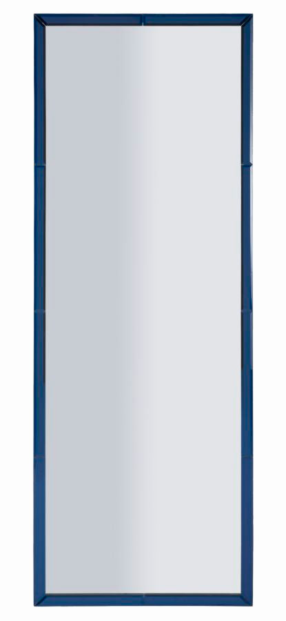 BERLIN BLUE WALL MIRROR CM 55X2X150 ( INSIDE MIRROR SIZE CM 49X143,5)