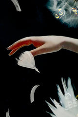 PAINTING ON CANVAS DANCING LACQUERED WITH FRAME -B- CM 72X4X102 