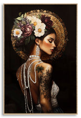 PRINTING ON CANVAS PERSIAN LAQUARED WITH FRAME-A- CM 62X3,5X92