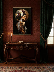 PRINTING ON CANVAS PERSIAN LAQUARED WITH FRAME-A- CM 62X3,5X92