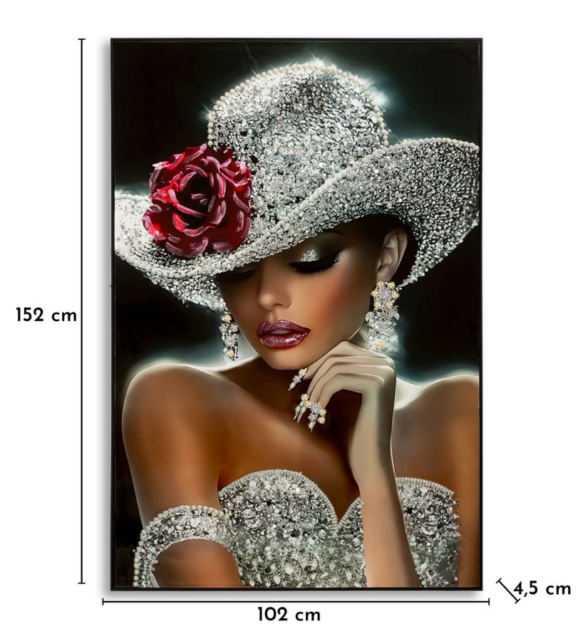 PRINTING ON CANVAS ORLEANS LAQUARED WITH FRAME -B- CM 102X4,5X152