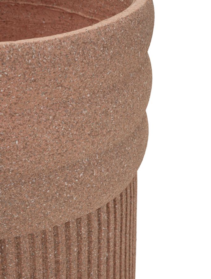 COLOMBIA OUTDOOR CACHEPOT SET 3 PCS CM Ø 41,5X50-36X45-30,5X39,5(HOLE CMØ27-32-37)