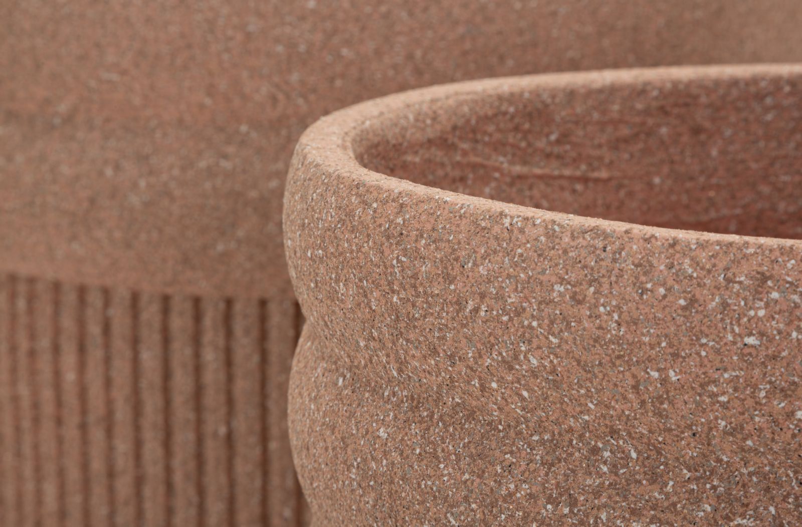 COLOMBIA OUTDOOR CACHEPOT SET 3 PCS CM Ø 41,5X50-36X45-30,5X39,5(HOLE CMØ27-32-37)