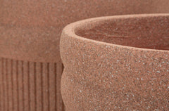 COLOMBIA OUTDOOR CACHEPOT SET 3 PCS CM Ø 41,5X50-36X45-30,5X39,5(HOLE CMØ27-32-37)