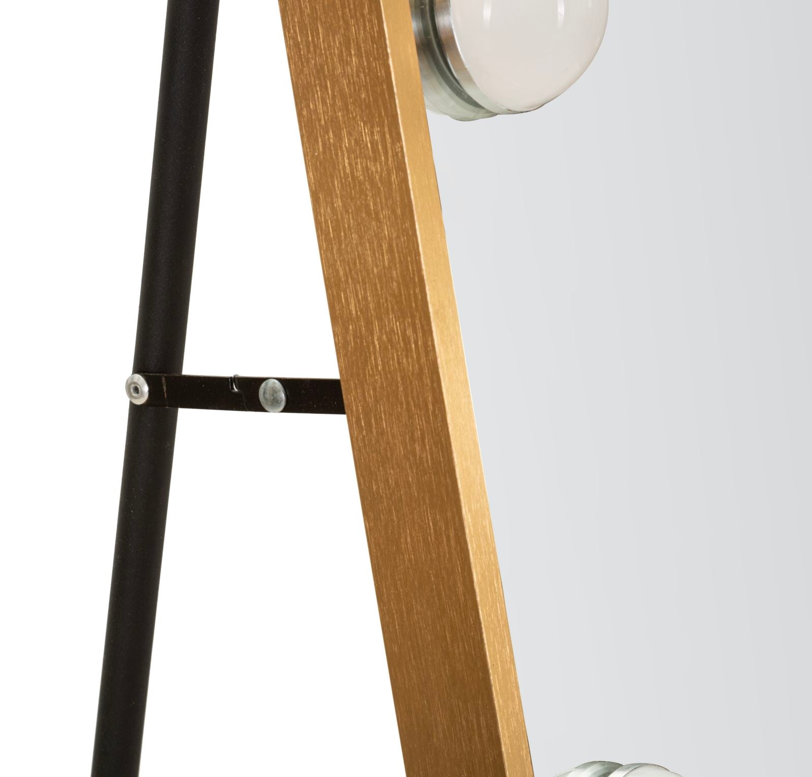 LED FLOOR MIRROR HOLLYWOOD ARC CM 70X6-45X170 (3 COLOR LIGHT)