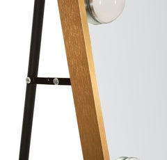 LED FLOOR MIRROR HOLLYWOOD ARC CM 70X6-45X170 (3 COLOR LIGHT)