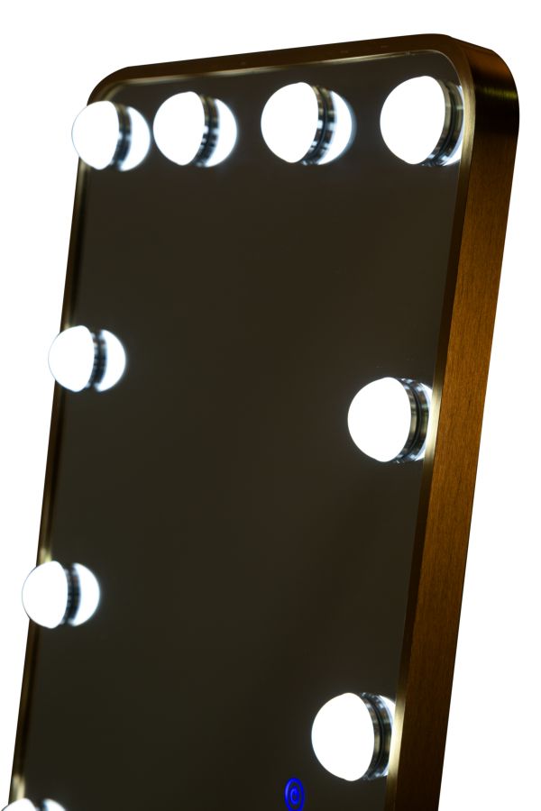 LED FLOOR MIRROR HOLLYWOOD RECTANGULAR CM 50X6-45X160 (3 COLOR LIGHT)