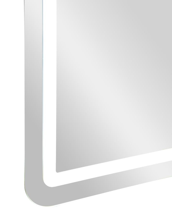 LED WALL MIRROR SIMPLE RECTANGULAR CM 60X3,5X80 (3 COLOR LIGHT)