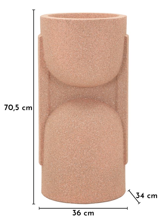 NUI OUTDOOR VASE HOLDER CM 36X34X70,5 (HOLE CM Ø 27)