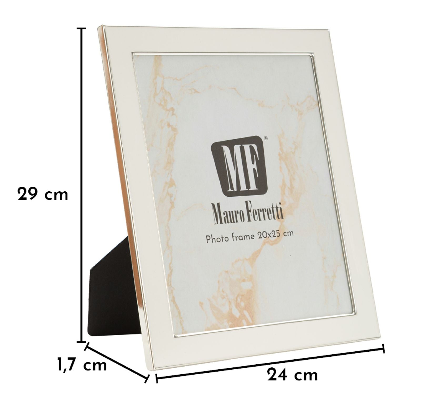PHOTO FRAME MOLLY WHITE CM 24X1,7X29 (INSIDE SIZE CM 20X25) 