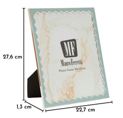 PHOTO FRAME JULIETTE LIGHT BLUE CM 22,7X1,3X27,6 (INSIDE SIZE CM 20X25) 