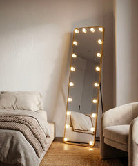 LED FLOOR MIRROR HOLLYWOOD RECTANGULAR CM 50X6-45X160 (3 COLOR LIGHT)