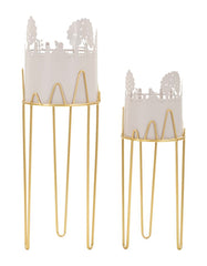 TREE VASE HOLDER SET 2 PCS CM Ø 27X79-22,8X62