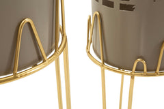 FLOWER VASE HOLDER SET 2 PCS CM Ø 27X79-22,8X62