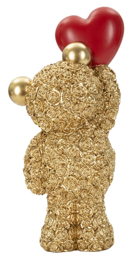 Decorative Teddy Bear With Heart 9X7X18