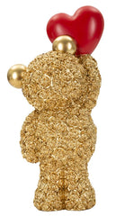 Decorative Teddy Bear With Heart 9X7X18