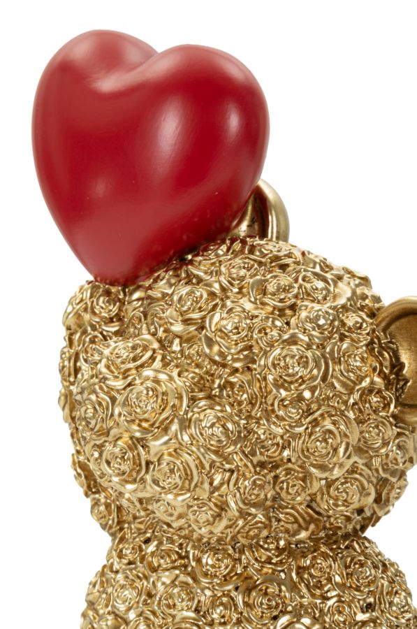 Decorative Teddy Bear With Heart 9X7X18