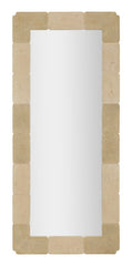 Rectangular Wall Mirror, Natural Style, 70 x 3 x 160 cm (Tempered, Internal Size Ø 47 x 97 cm)