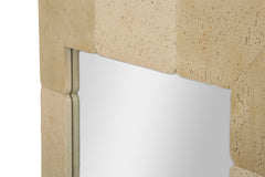 Rectangular Wall Mirror, Natural Style, 70 x 3 x 160 cm (Tempered, Internal Size Ø 47 x 97 cm)