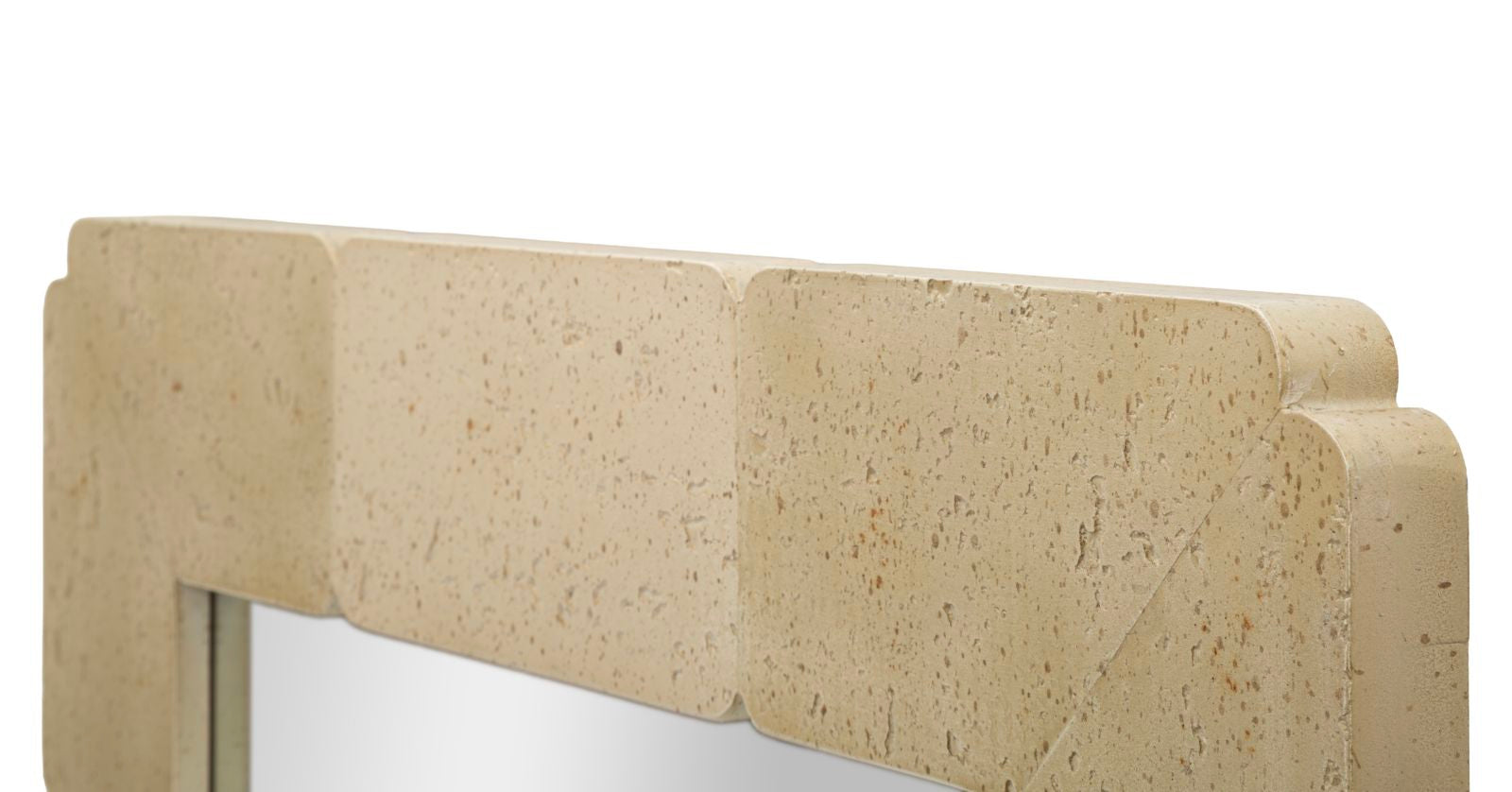 Rectangular Wall Mirror, Natural Style, 70 x 3 x 160 cm (Tempered, Internal Size Ø 47 x 97 cm)