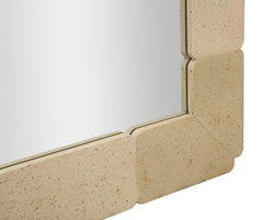 Rectangular Wall Mirror, Natural Style, 70 x 3 x 160 cm (Tempered, Internal Size Ø 47 x 97 cm)