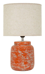 Orange Table Lamp Contemporary Style Cm Ø 27X47,5