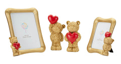 Decorative Teddy Bear With Heart 9X7X18