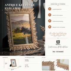 Bohemian Feather Frame, 22.2 x 2.5 x 27 cm
(Internal Measurements: 15 x 20 cm)