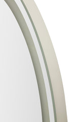 Oval Wall Mirror with 3-Color LED Lighting, 50 x 160 cm
