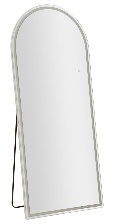 76x177cm Arched Floor/Wall Mirror with 3-Tone LED Lighting