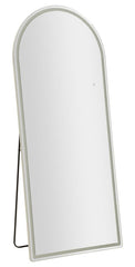 76x177cm Arched Floor/Wall Mirror with 3-Tone LED Lighting