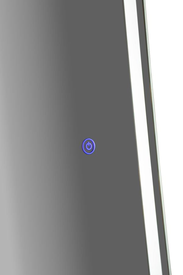 76x177cm Arched Floor/Wall Mirror with 3-Tone LED Lighting