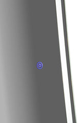 76x177cm Arched Floor/Wall Mirror with 3-Tone LED Lighting