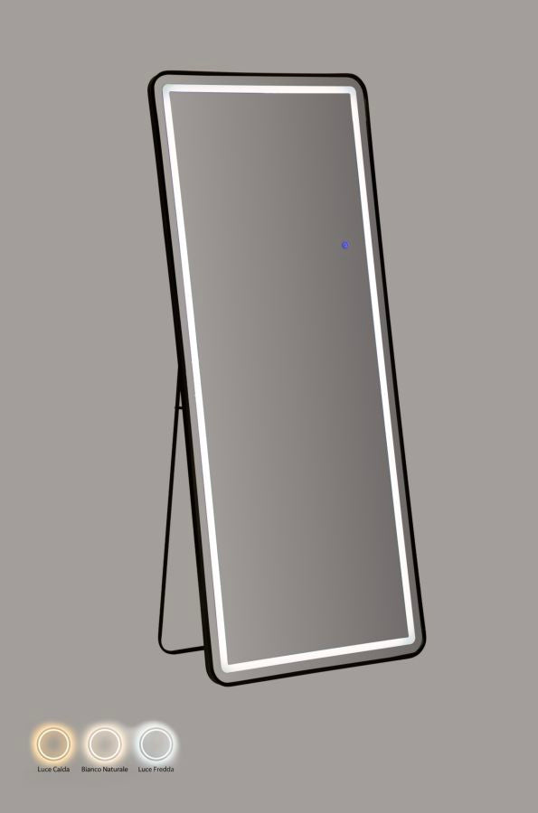 Rectangular Floor/Wall Mirror with LED Lighting 70x170 cm