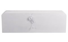 Buffet bas L160cm design arches avec LED intégrées Navalor Blanc