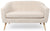 Canapé 2 places scandinave en tissu bouclette beige