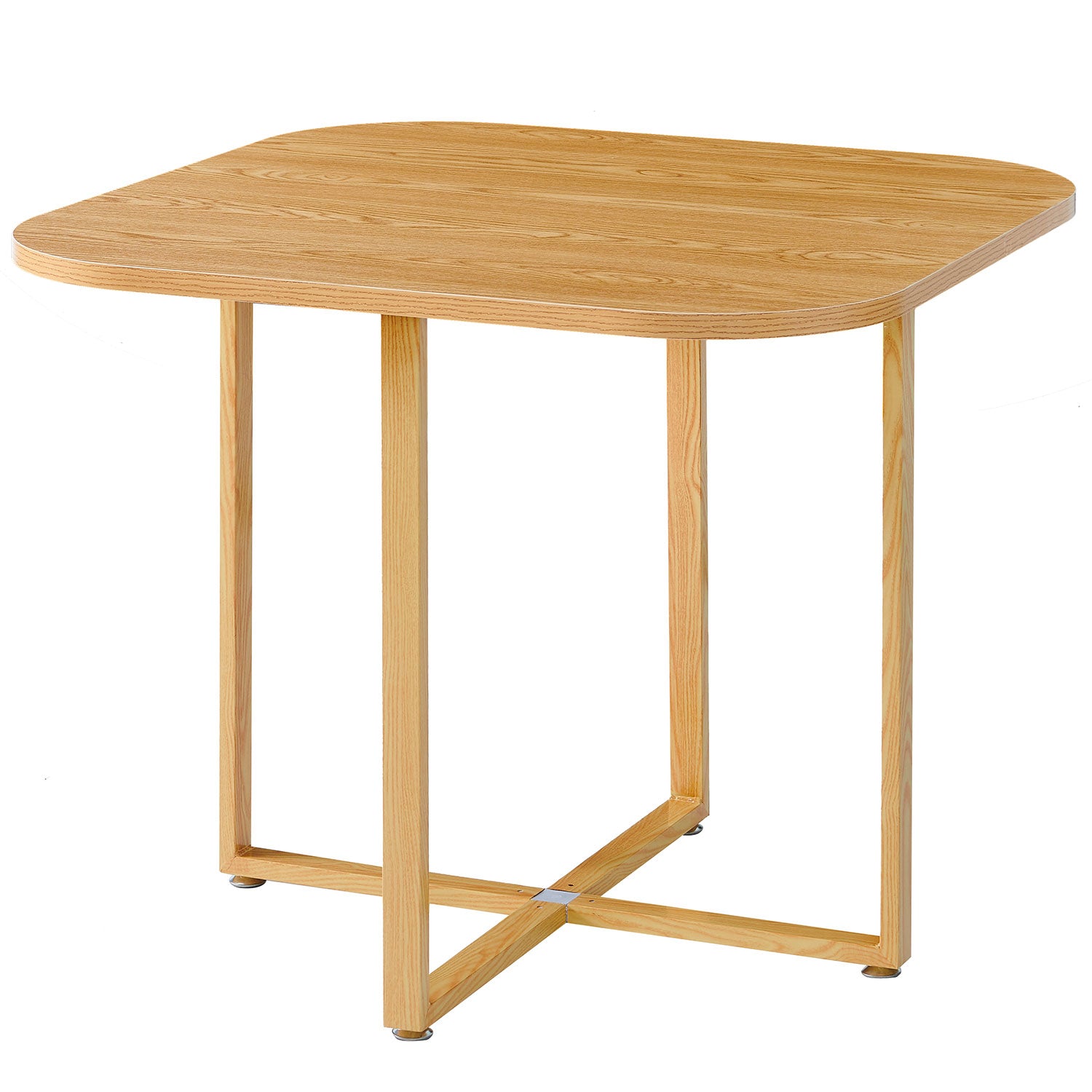 Table et chaises encastrables scandinaves Oslo Bois et Marron