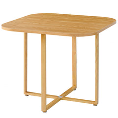 Table et chaises encastrables scandinaves Oslo Bois et Marron